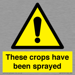 These crops have been sprayed